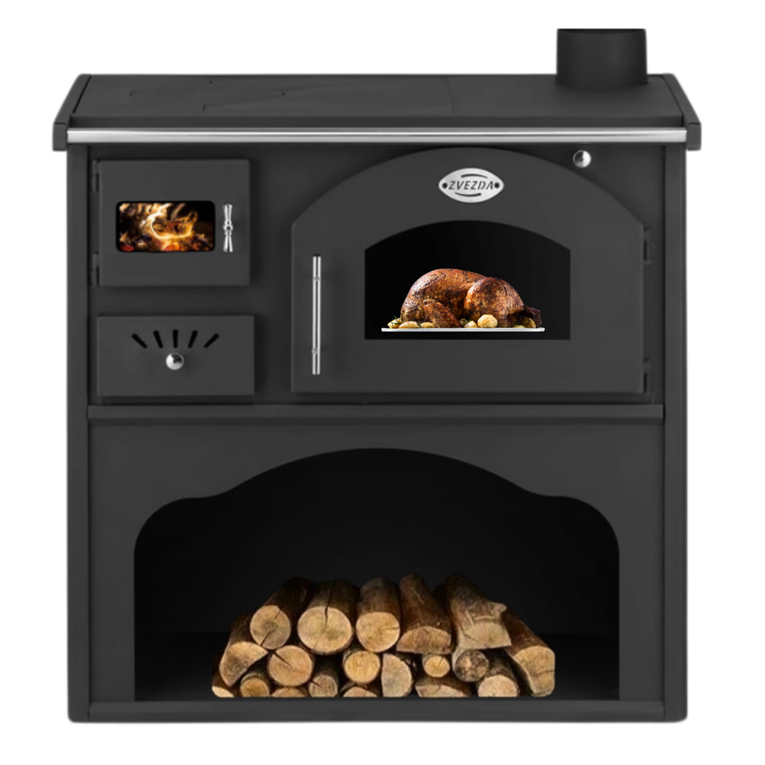 ᐉ Wood cooker stove Zvezda Classic GFS, 5.9kW – Top Prices